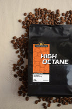 High-octane blend roasted coffee Roastomatic